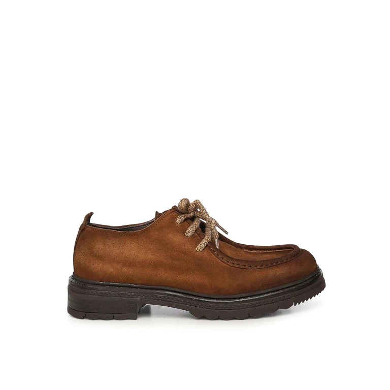 Chaussures À Lacets - Marron (JEANVELOURCAMEL)