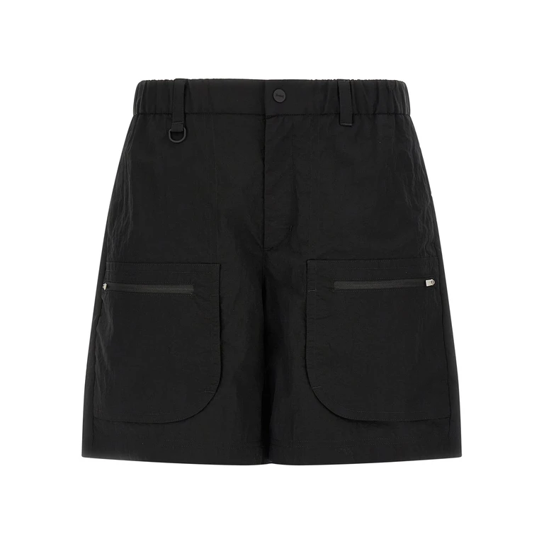 Laminar Cargo bermuda shorts Black Polyamide Bermuda - Men