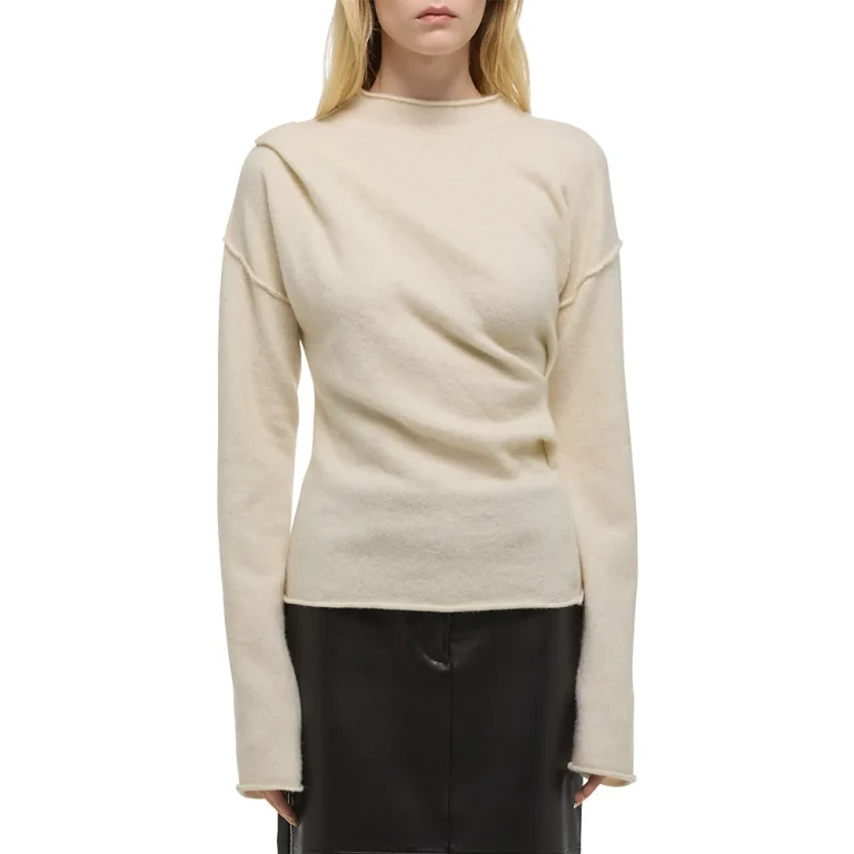 Helmut Lang Plush Slouchy Crewneck Sweater