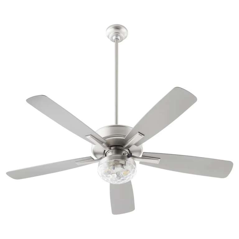 Satin Nickel 52"Patio Fan from the Ovation Patio Collection