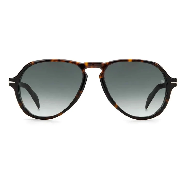 David Beckham Green Shaded Pilot Mens Sunglasses DB 7079/S 0086/9K 55