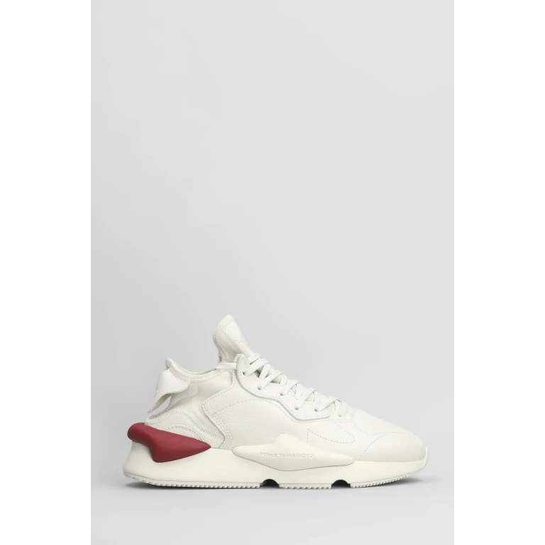 Y-3 Kaiwa Sneakers In White Leather