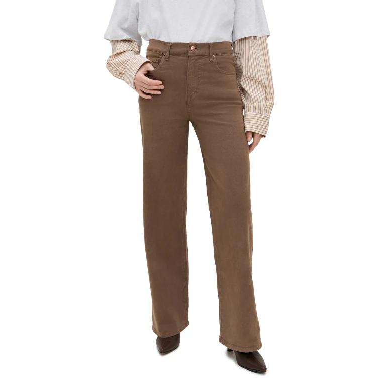 LE JEAN High Rise Column Jeans Minty 30