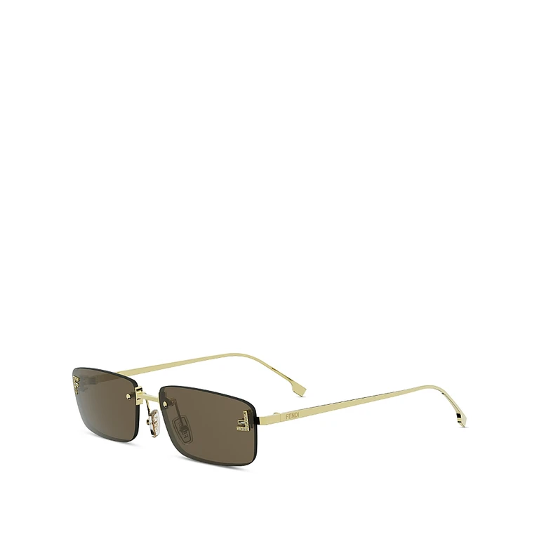 Fendi First Crystal Rectangular Sunglasses, 54mm
