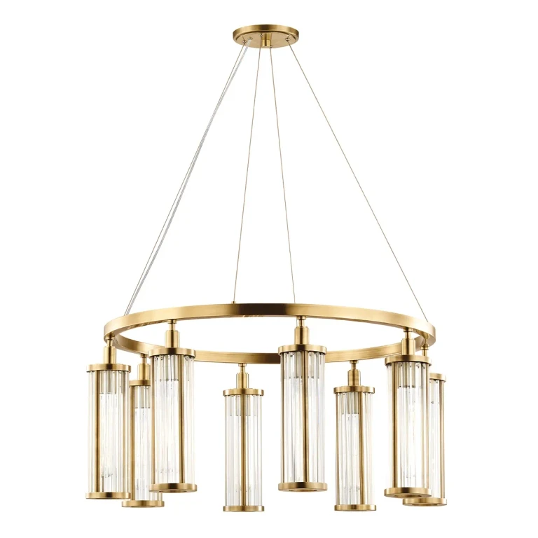 Aged Brass Chandelier from the Marley Collection