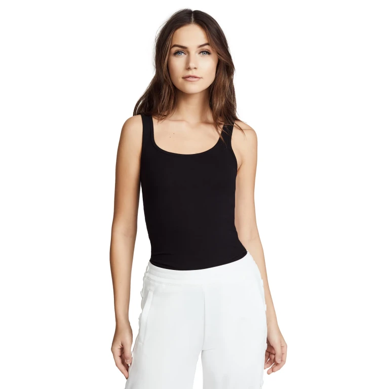 James Perse Brushed Jersey Long Tank White 3