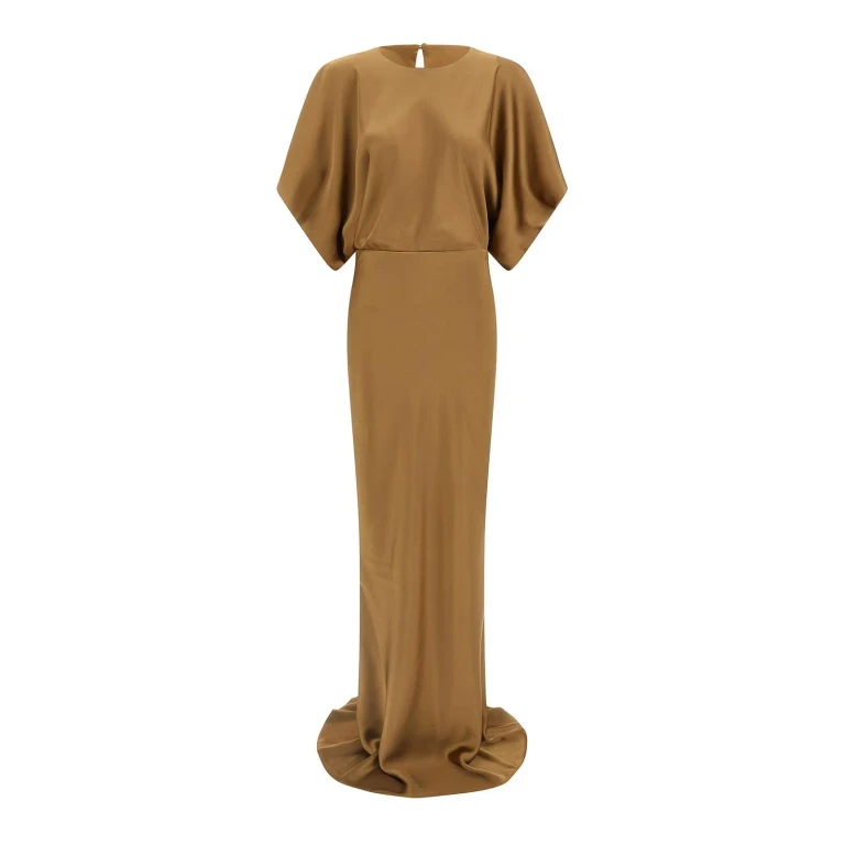 Norma Kamali Robe Au Genou - Beige