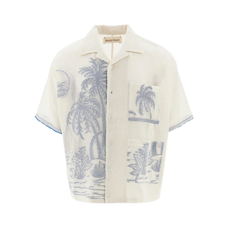 BAZISZT 'Chand' printed shirt Man M