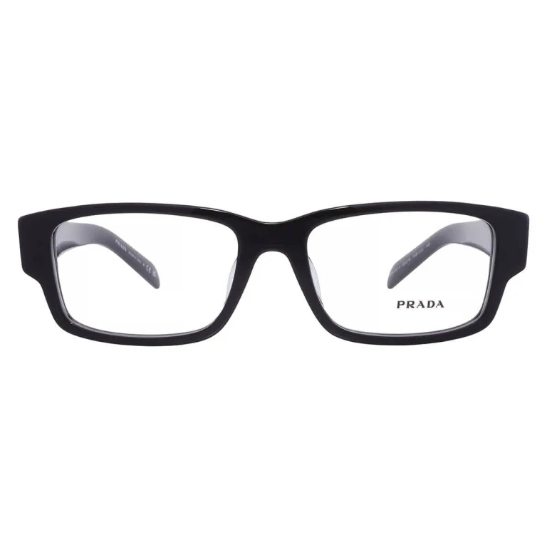 Demo Rectangular Mens Eyeglasses PR 07ZVF 1AB1O1 55