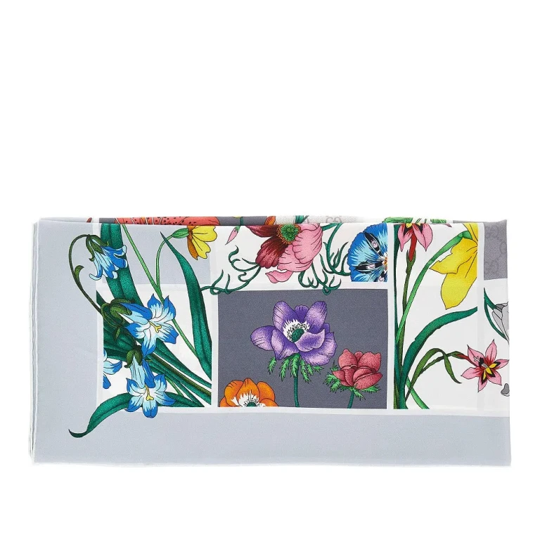 Gucci 印花真丝围巾
