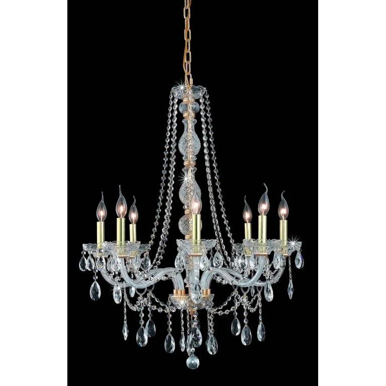 Gold Eight Light Chandelier from the Verona Collection