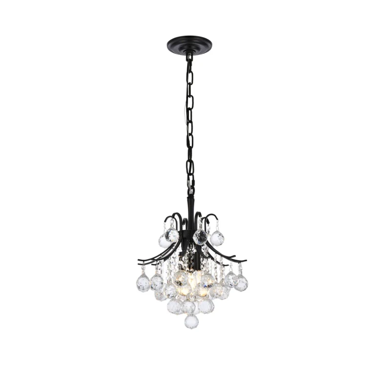 Black Three Light Pendant from the Toureg Collection