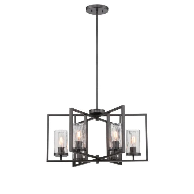 Charcoal Six Light Chandelier from the Elements Collection