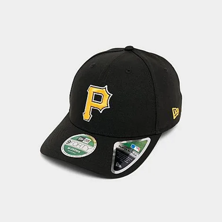 New Era Pittsburgh Pirates MLB 9FORTY M-Crown Snapback Hat in Black/Yellow