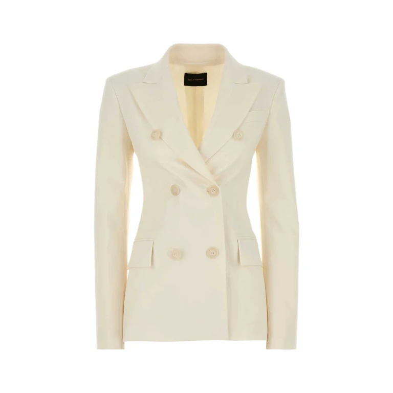 The Andamane Ivory Stretch Gabardine Blazer