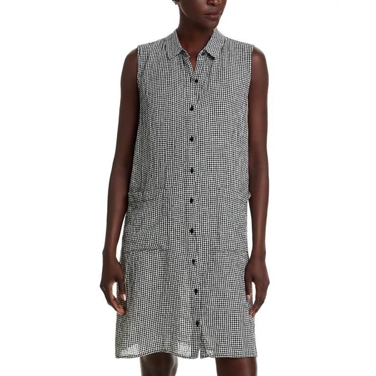 Eileen Fisher Linen Classic Collar Dress
