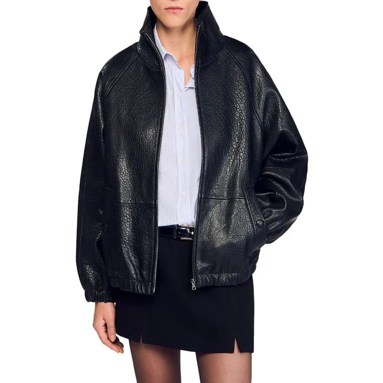 Sandro Jordan Leather Jacket