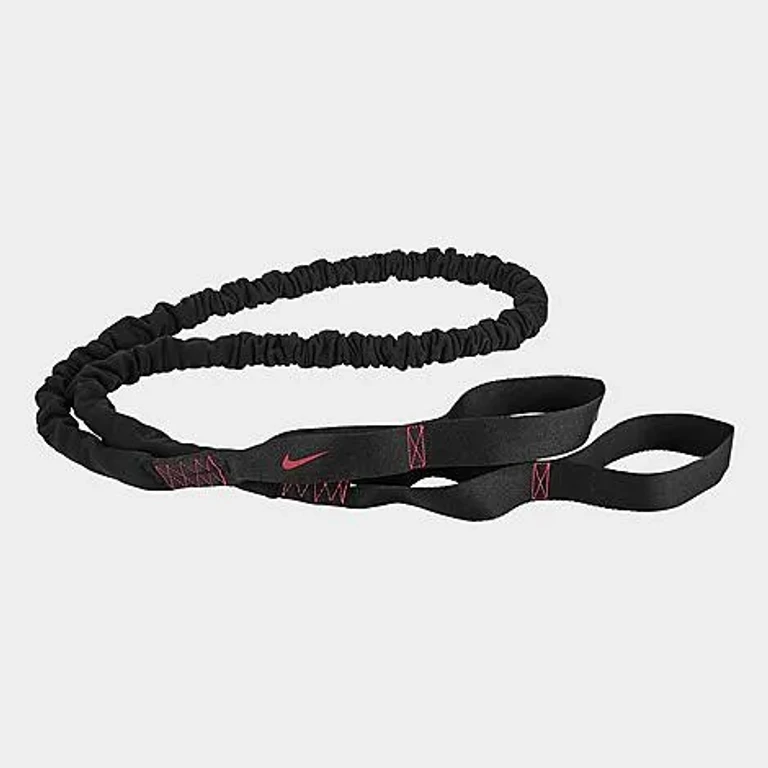 Nike Resistance Band (Medium) in Black/Light Crimson