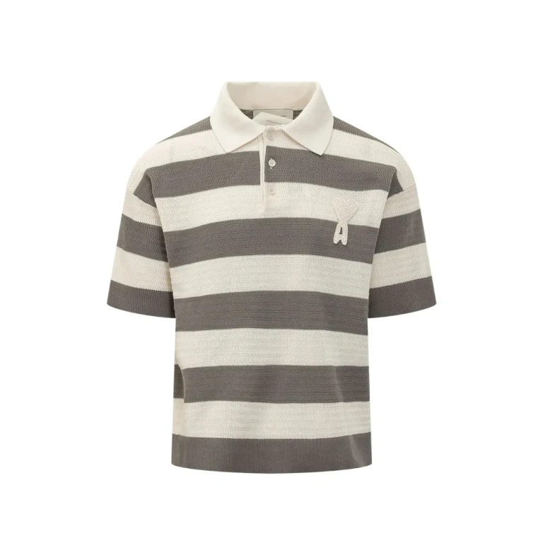 Ami Paris Ami De Coeur Cotton Polo Shirt