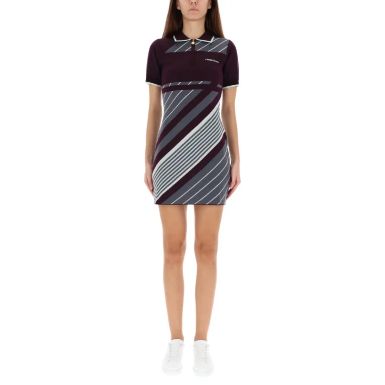 Casablanca diagonal Tennis Polo Dress