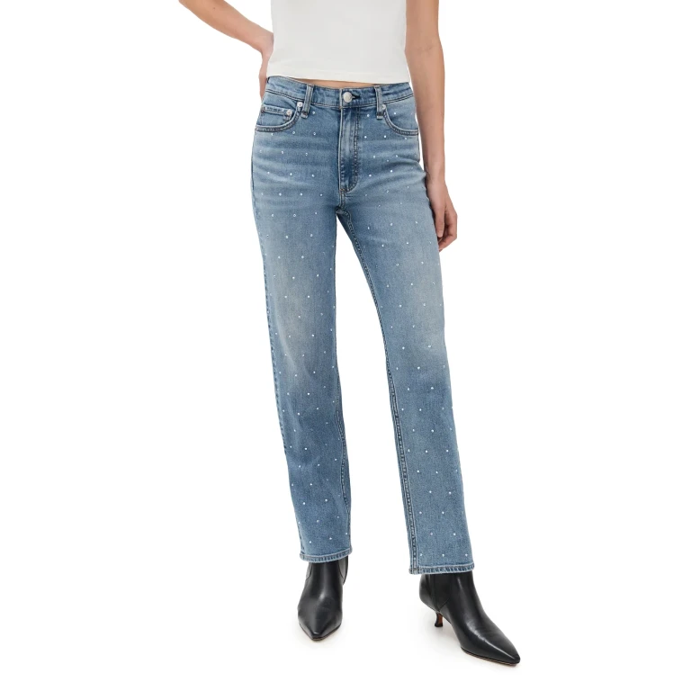 rag & bone Harlow Ankle Straight Jeans Orianjewel 34