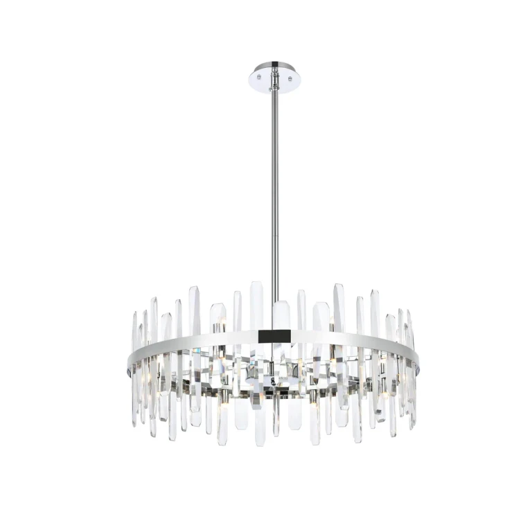 Chrome 16 Light Chandelier from the Serena Collection