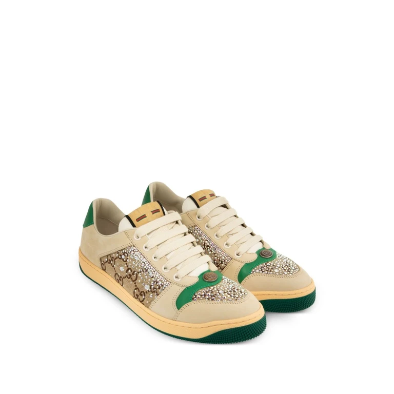 Gucci Sneakers Beige Canvas - Women