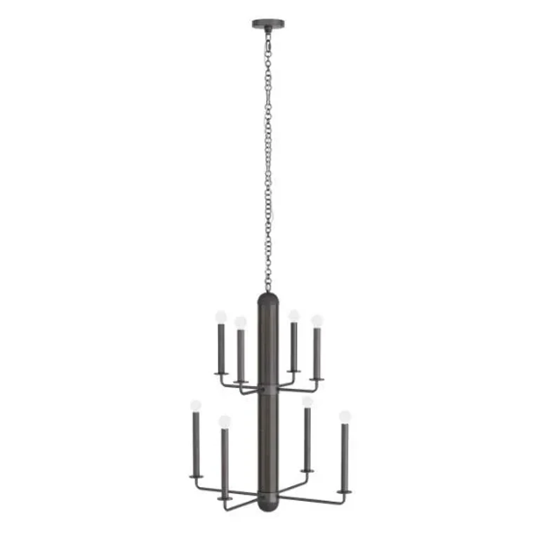 Graphite Eight Light Chandelier from the Walden Collection