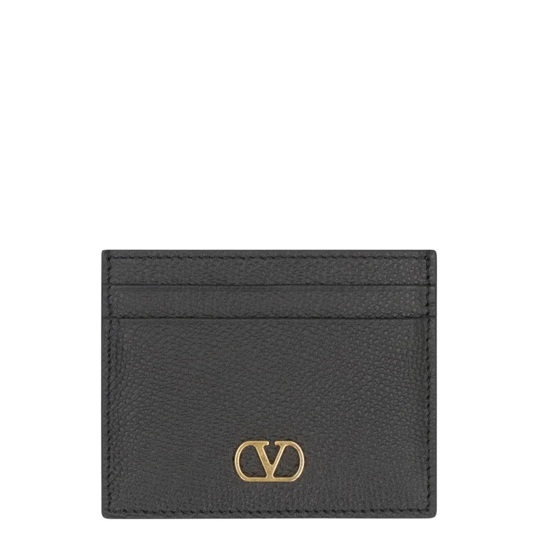 Valentino Garavani Vlogo Signautre Leather Card Case