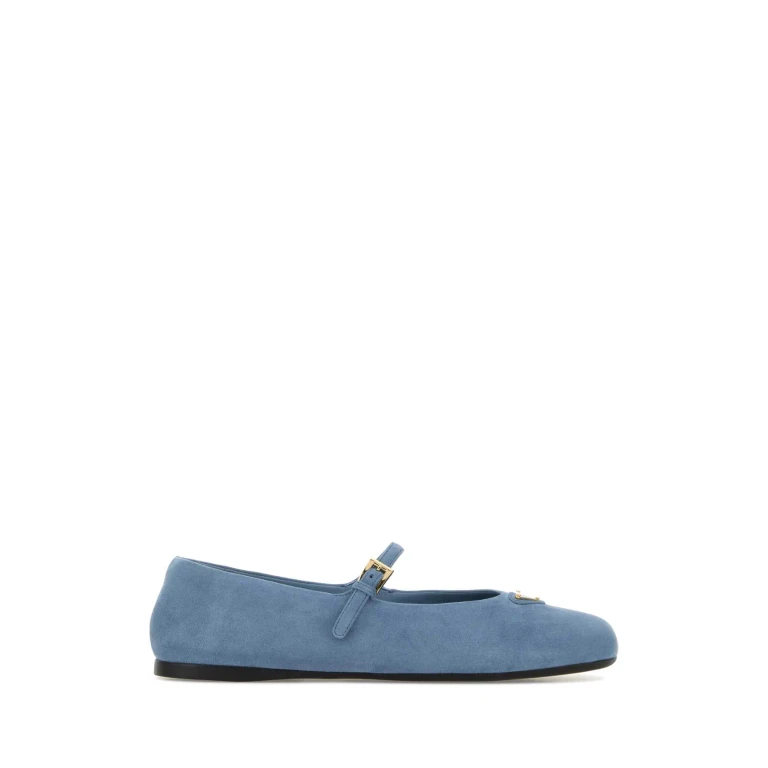 Prada Suede Leather Ballerinas
