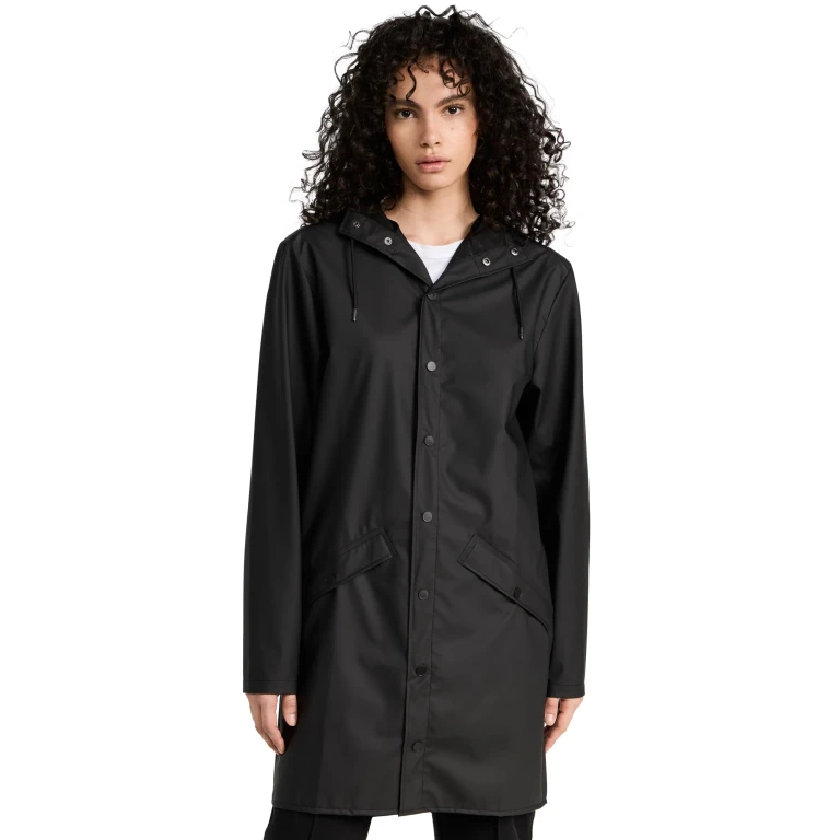 Rains Long Jacket Navy M