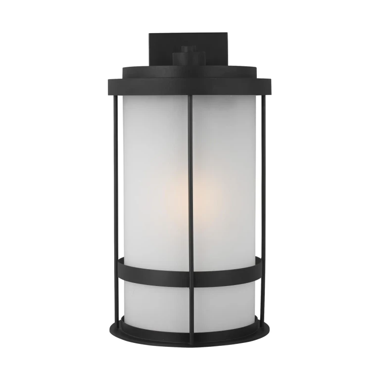 Sea Gull Wilburn Outdoor Wall Light in Black - 8890901EN3-12