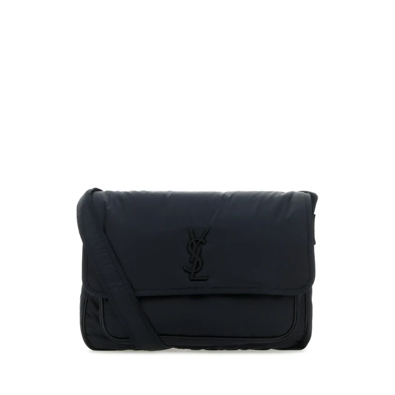 Dark Blue Nylon Niki Crossbody Bag