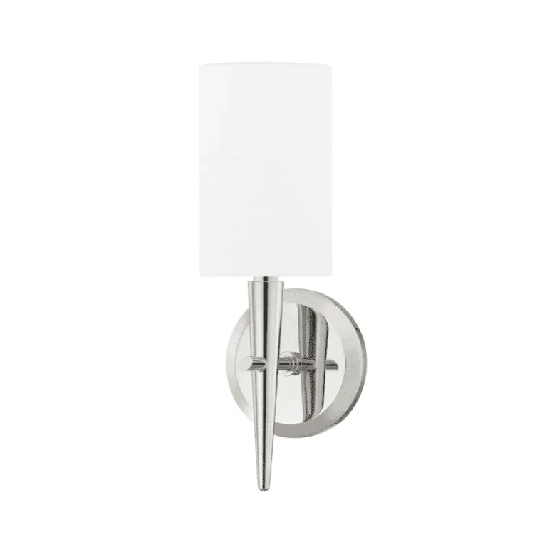 Polished Nickel One Light Wall Sconce from the Kirkwood Collection