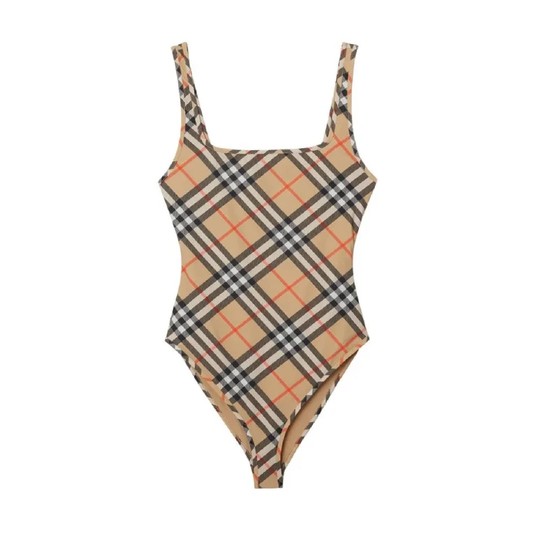 BURBERRY Swimsuit with Check motif Woman XS