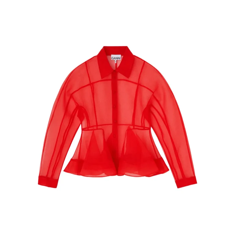 Ganni Shirt met lange mouwen