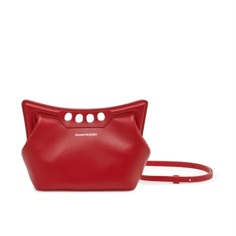 Alexander Mcqueen The Peak Mini Shoulder Bag in Welsh Red