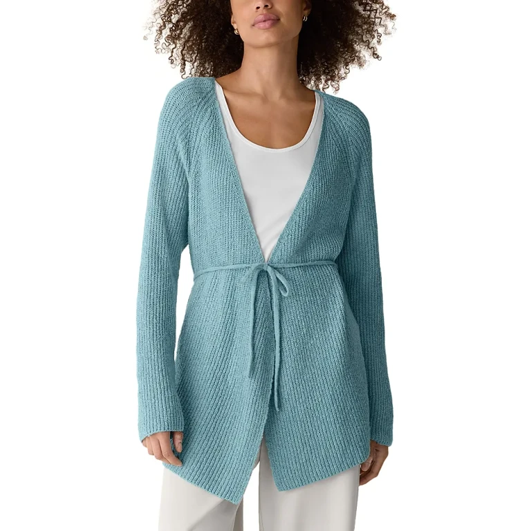 Eileen Fisher V Neck Cardigan Sweater