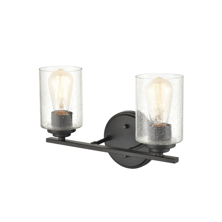 Millennium 2-Light Bathroom Vanity Light in Matte Black - 3682-MB