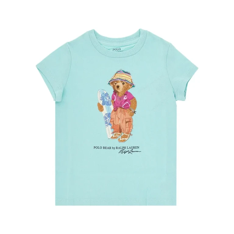 RALPH LAUREN Cotton T-shirt with Polo Bear print Kids 3Y