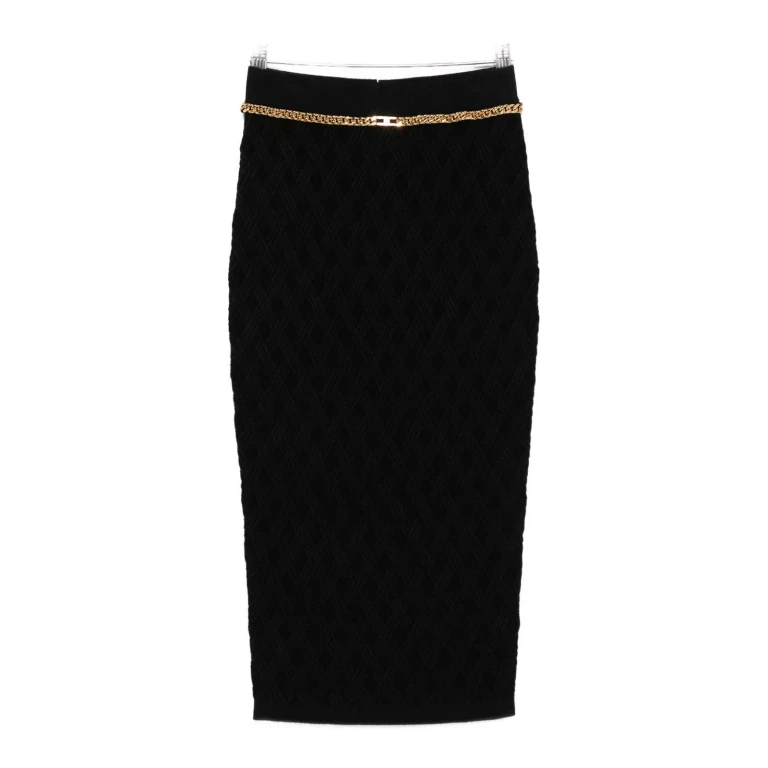 Elisabetta Franchi 中长裙 - Noir
