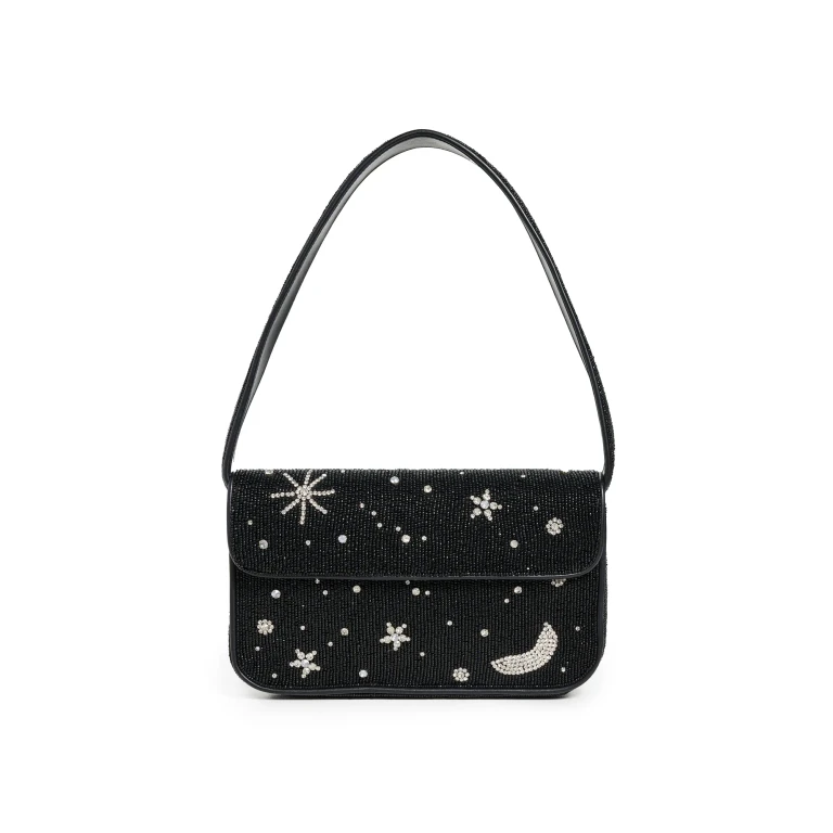 STAUD Tommy Beaded Bag Starry Night One Size
