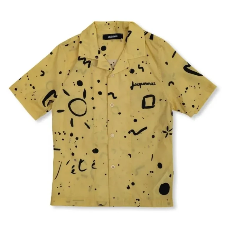 Jacquemus Boys Abstract Print Short-Sleeved Shirt