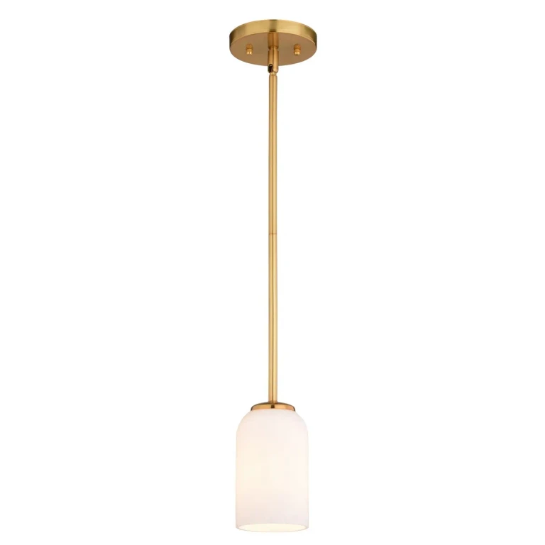 Natural Brass Mini Pendant from the Shelby Collection
