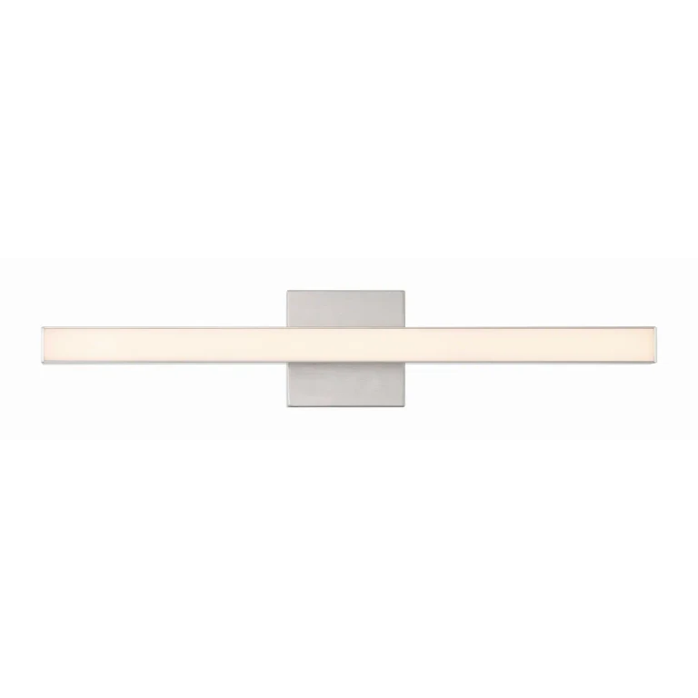 Brushed Polished Nickel LED Bathroom Vanity Light from the Trim Collection