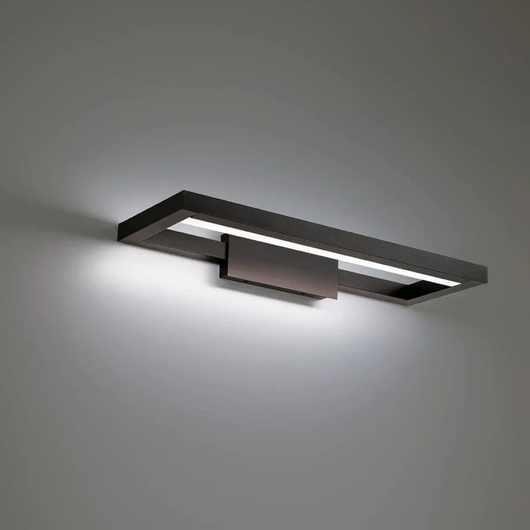 WAC View 3500K Bathroom Vanity Light in Black - WS-89120-35-BK