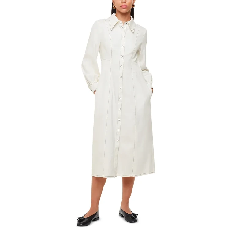 Whistles Harlowe Denim Midi Dress