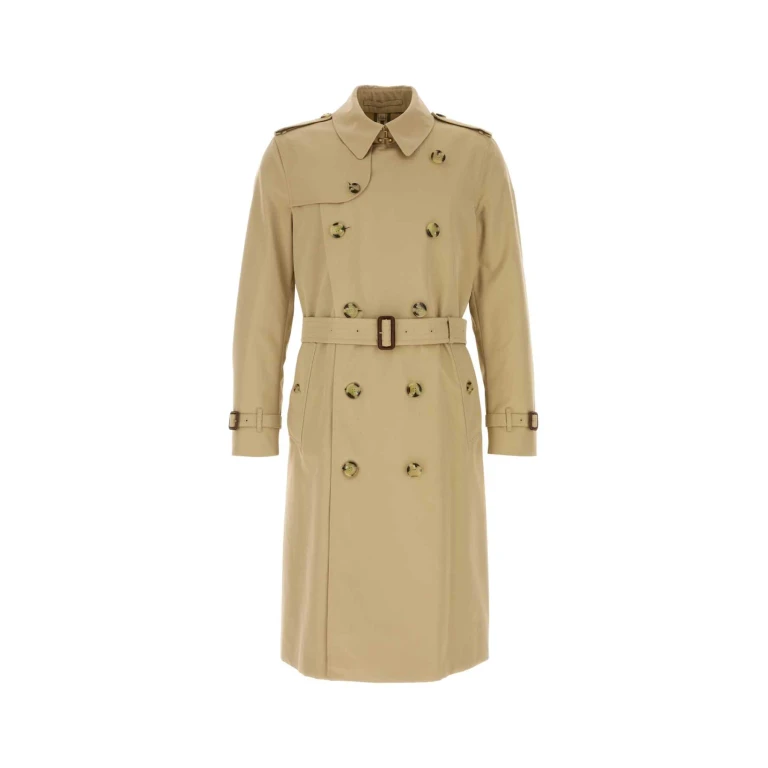 Burberry Beige Cotton Heritage Kensington Trench Coat