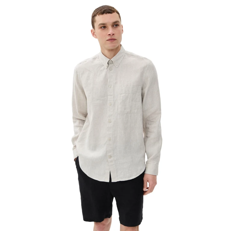 NN07 Arne Linen Shirt Oat M