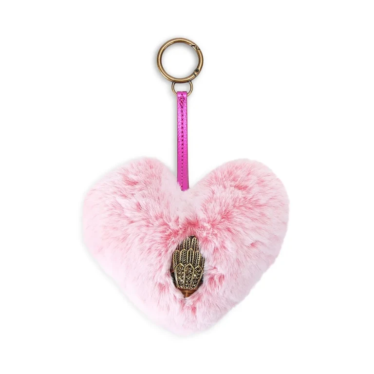 Kurt Geiger London Heart Faux Fur Bag Charm